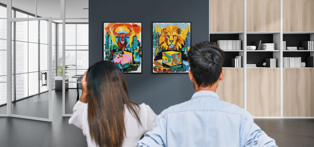 Motivation Kunstbilder Büro Foyer